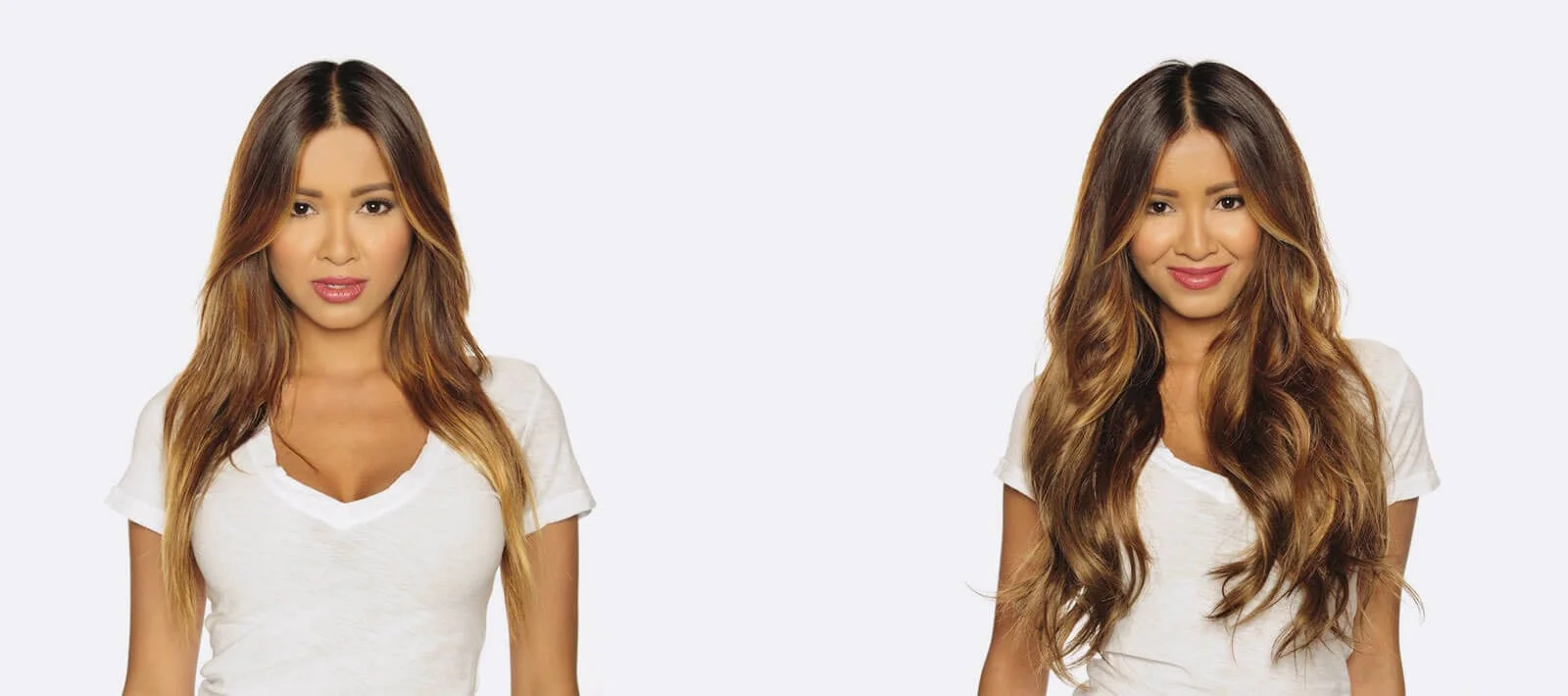 Hair Color and Styling Before and After Results